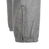 A close-up view of the bottom part of grey sweatpants, showing a zipper detail on the leg. Produktbild-Vorschau