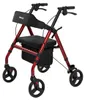 maxErgo Rollator Rot Gehhilfe für Outdoor Indoor zugelassen Produktbild-Vorschau 1