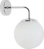 Applique murale Siena chrome 1 flamme verre blanc E14 Voir les images du produit 1