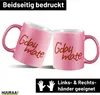 Huuraa Glitzertasse G`day mate Spruch 330ml Pink Keramik Produktbild-Vorschau 2