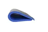 A rolled-up mat with blue and gray layers, isolated on a white background. Voir les images du produit