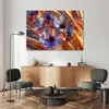 Leinwandbild Glasblumen auf goldenem Hintergrund 100x70 Produktbild-Vorschau 2