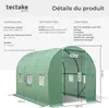 Serre tunnel 7 m² 343x200x200cm - vert Voir les images du produit 6