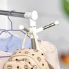 HOMCOM Stojak na ubrania z drążkiem, wieszakami i półką, Podgląd zdjęcia produktu 8