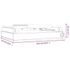 vidaXL Sztaluga stołowa z szufladą 41,5x37x12 cm lite Podgląd zdjęcia produktu 8