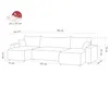 Idohome Ecksofa-Wohnzimmer Sofa mit Schlaffunktion und Produktbild-Vorschau 5