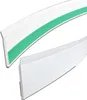 Two pieces of white plastic trim with a green stripe on one piece. Produktbild-Vorschau