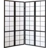 Homestyle4u Paravent Raumteiler 4-teilig Holz Schwarz Produktbild-Vorschau 5