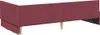 vidaXL Eckbettgestell mit Kopfteil Weinrot 80 cm x 200 cm Produktbild-Vorschau 7