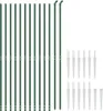 vidaXL Maschendrahtzaun mit Bodenhülsen Grün 1,8x25 m Produktbild-Vorschau 3