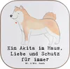 Mr. & Mrs. Panda Tischuntersetzer Akita Inu Liebe - Weiß - Produktbild-Vorschau 1