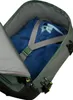 Interior view of an open backpack with clothing inside. Produktbild-Vorschau