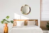 Ø60cm Spiegel - Glasrahmen mit Aufdruck - Wandspiegel Produktbild-Vorschau 4
