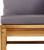vidaXL 3-tlg. Garten-Lounge-Set mit Kissen Massivholz Produktbild-Vorschau 7
