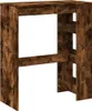 vidaXL Barový stůl s policí kouřový dub 90x40x103,5 cm Náhled obrázku produktu 6