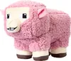 A pink sheep plush toy from Minecraft, shown from a side angle against a white background. Produktbild-Vorschau