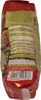 The image shows the back of a food product bag, displaying nutritional information and other details. Produktbild-Vorschau