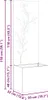 vidaXL Tuin - Privacy-scherm, bloemenprint, roestkleurig, Productafbeelding-voorbeeld 6