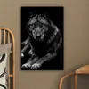 MuchoWow® - Leinwandbilder - Tiere - Wolf - Schwarz - Weiß Produktbild-Vorschau 5