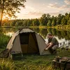 Campingzelt für 3 Personen, schnell aufbaubar, 220x220x150 Produktbild-Vorschau 3