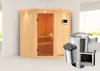Karibu Sauna Innensauna Tonja Eckeinstieg Ofen 3,6 kW Produktbild-Vorschau 2