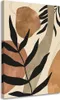 Leinwandbild Boho-Blätter und -Zweige 40x60 Feeby Beige Produktbild-Vorschau 1