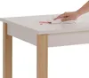 Homestyle4u Esstisch 160-200x80 cm ausziehbar Beige Grau Produktbild-Vorschau 14