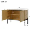 Mueble aparador Merax con 2 puertas, cómoda con patas de Vista previa de la imagen del producto 6