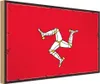 vianmo Holzschild 30x40 cm Isle of Wappen Man Retro Flagge Produktbild-Vorschau 1