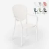 A single white chair is shown against a white background, with smaller swatches of other colored chairs visible in the upper right corner. Voir les images du produit
