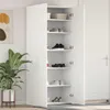 vidaXL Schuhschrank 80 x 35,5 x 180 cm Holzwerkstoff Weiß Produktbild-Vorschau 2