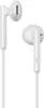 A pair of white in-ear headphones with USB-C connector. Produktbild-Vorschau
