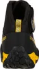Schwarze Damen-Zustiegsschuhe "TX Canyon" von La Sportiva; mit gelben Akzenten und rutschfester Sohle. Voir les images du produit