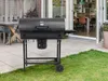 Barbecue au charbon de bois 71 x 35 cm avec couvercle et Voir les images du produit 11