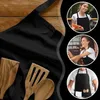 Küchenschürze Schwarz Mit Tasche – Wasserdichte Gastronomie Produktbild-Vorschau 6