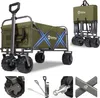Sekey 200 kg Schwerlast Bollerwagen Faltbar, mit 17x10 cm Produktbild-Vorschau 1