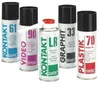 A collection of five spray cans from the KONTAKT brand, arranged in a group. Produktbild-Vorschau