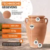 GARANTIA ANTIK amfoor 250 L terracotta Productafbeelding-voorbeeld 3