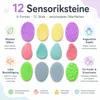 Sensoriksteine Fidget Toys Set – 12 Stück Anti-Stress Produktbild-Vorschau 2