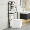WC Regal über Toilette Mit Handtuchstange Metall Badregale Produktbild-Vorschau 2