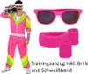 Uni Kostüm 80er Jahre Trainingsanzug Gr. S- 3XL mit Brille Produktbild-Vorschau 2