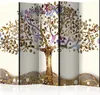 A decorative room divider with a golden tree design. Anteprima dell’immagine prodotto
