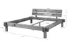 MASSIVMOEBEL24 Balkenbett Zerreiche 140x200 natur geölt Produktbild-Vorschau 7