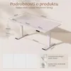 FLEXISPOT QB2 Výškově nastavitelný elektrický stůl 140 x 70 Náhled obrázku produktu 3