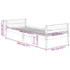 Design Massivholzbett Wachsbraun 90x190 cm Kiefer, Produktbild-Vorschau 9