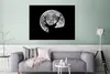 MuchoWow® Poster Hirsch - Mond - Nacht 120x90 cm - Wandbild Produktbild-Vorschau 5
