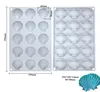 Silikon-Backform, 15 Mulden, Muschelform, 29,6 x 19,6 cm, BPA-frei Vista previa de la imagen del producto