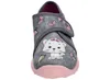 Fischer Kinder Hausschuh Mädchen Katze Schmetterling Print Produktbild-Vorschau 3