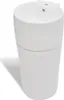 A white ceramic pedestal sink with a faucet hole and overflow hole is shown against a white background. Náhľad obrázku produktu