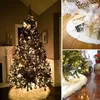 r Weihnachtsbaum-Teppich aus Kunstfell, weiß, rund, für Produktbild-Vorschau 10